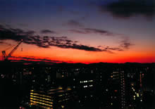 夕焼けの街